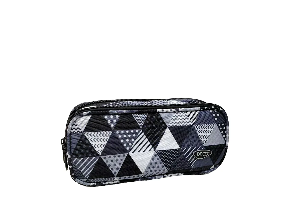 Penar Tip Etui Daco PE698 2 Fermoare Gri