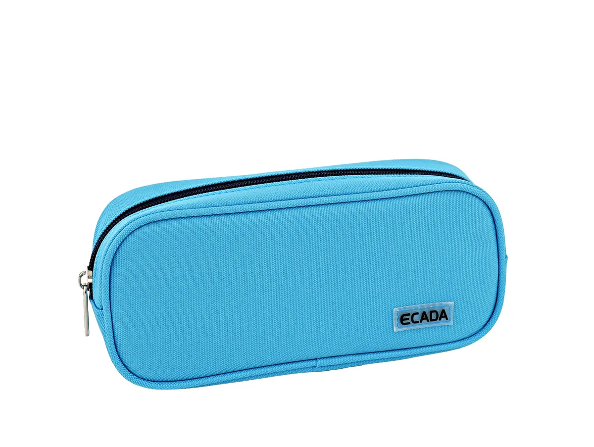 Penar Tip Etui Ecada 1 Fermoar Albastru