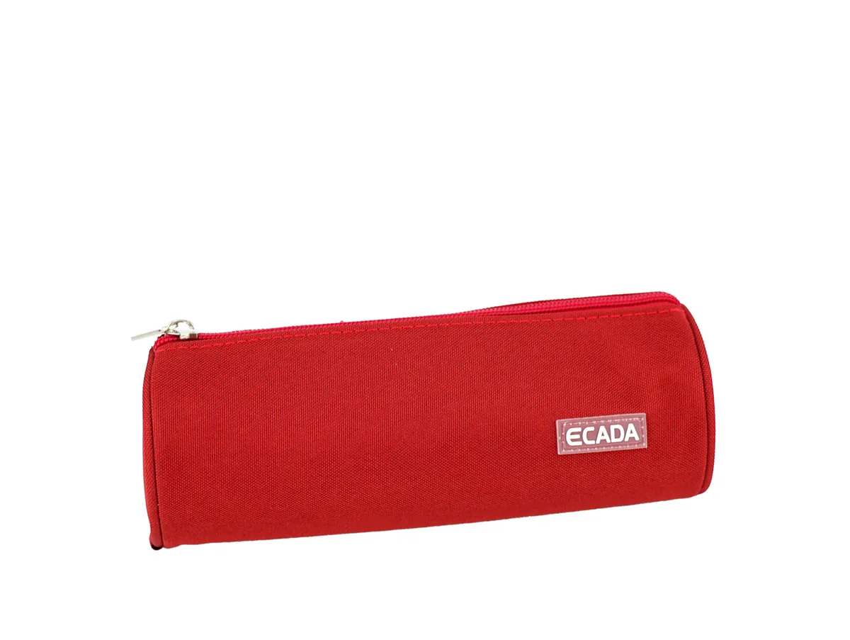 Penar Tip Etui Ecada 1 Fermoar Rosu 21cm
