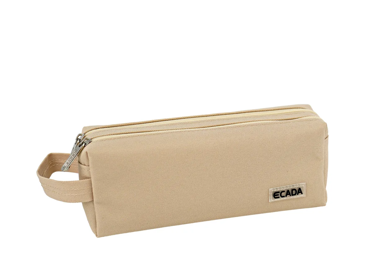 Penar Tip Etui Ecada 2 Fermoare Crem
