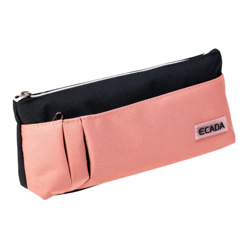 Penar Tip Etui Ecada 2 Fermoare Roz