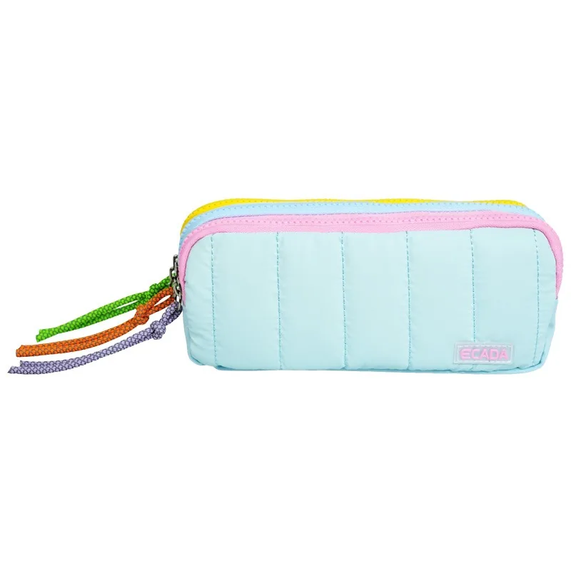 Penar Tip Etui Ecada 78408 3 Fermoare Multicolor Pastel