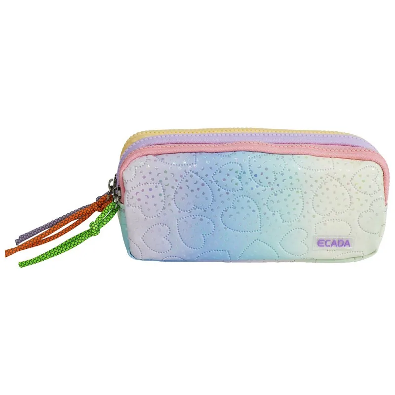 Penar Tip Etui Ecada 78409 3 Compartimente Multicolor Pastel