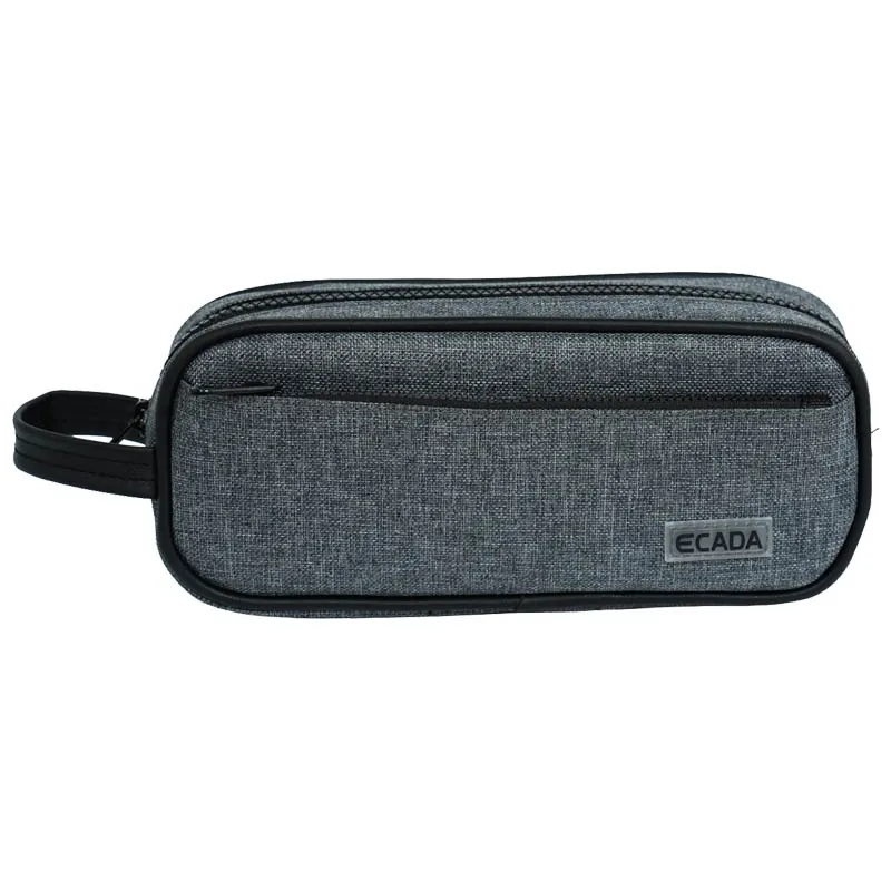 Penar Tip Etui Ecada 78506 2 Fermoare Gri