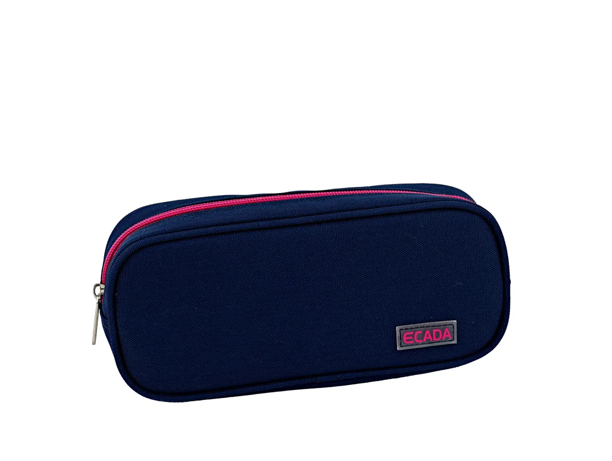 Penar Tip Etui Ecada 786024M Albastru Inchis si Roz