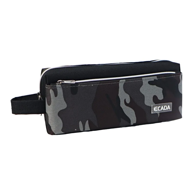 Penar Tip Etui Ecada 786605GR 2 Compartimente 2 Fermoare