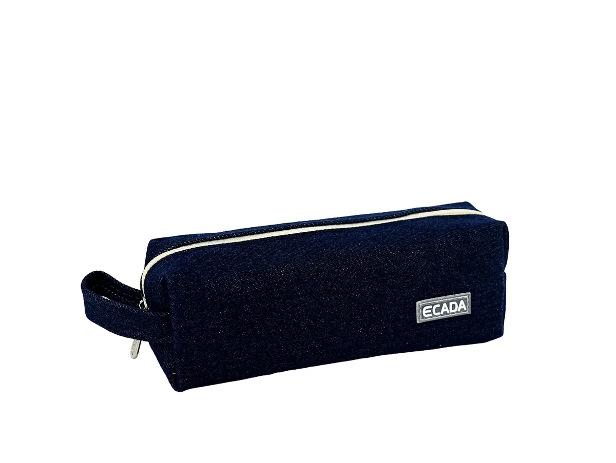 Penar Tip Etui Ecada Denim Bleumarin 20cm