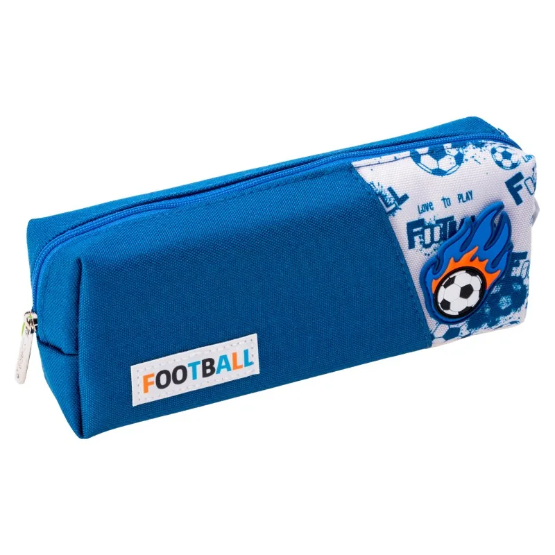 Penar Tip Etui Ecada Football Albastru 1 Fermoar