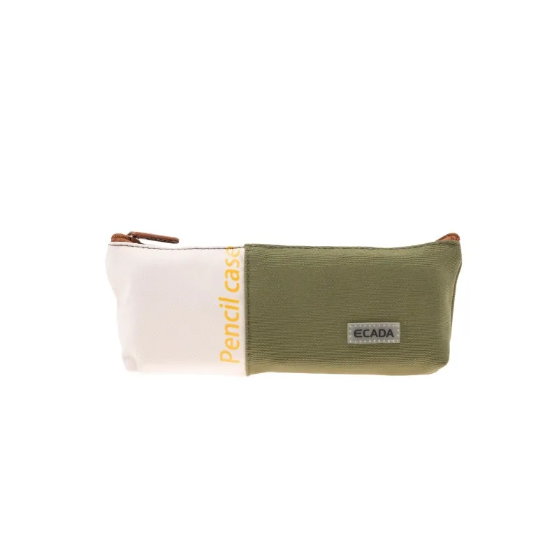 Penar Tip Etui Ecada Verde Alb 20x8cm 1 Fermoar