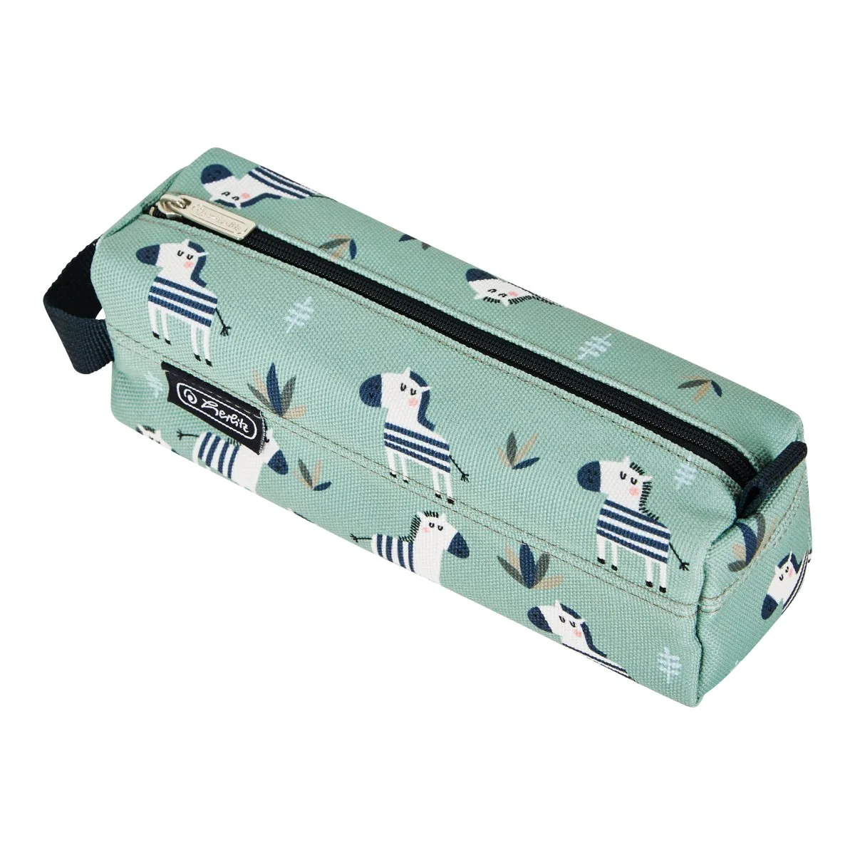 Penar Tip Etui Herlitz Quattro Crazy Zebra 21x10x7cm Albastru