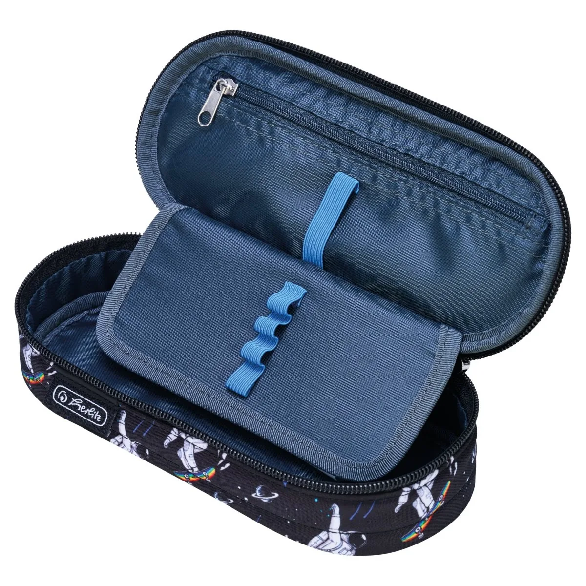 Penar Tip Etui Oval Herlitz Space Skater 21.5x9x6cm
