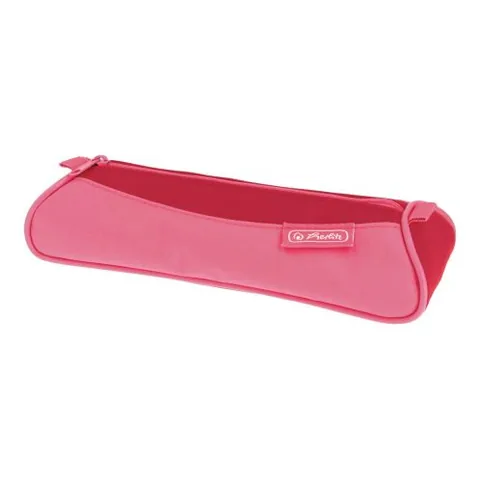 Penar Tip Etui Herlitz Triunghiular 22x8x5cm Roz/Rosu