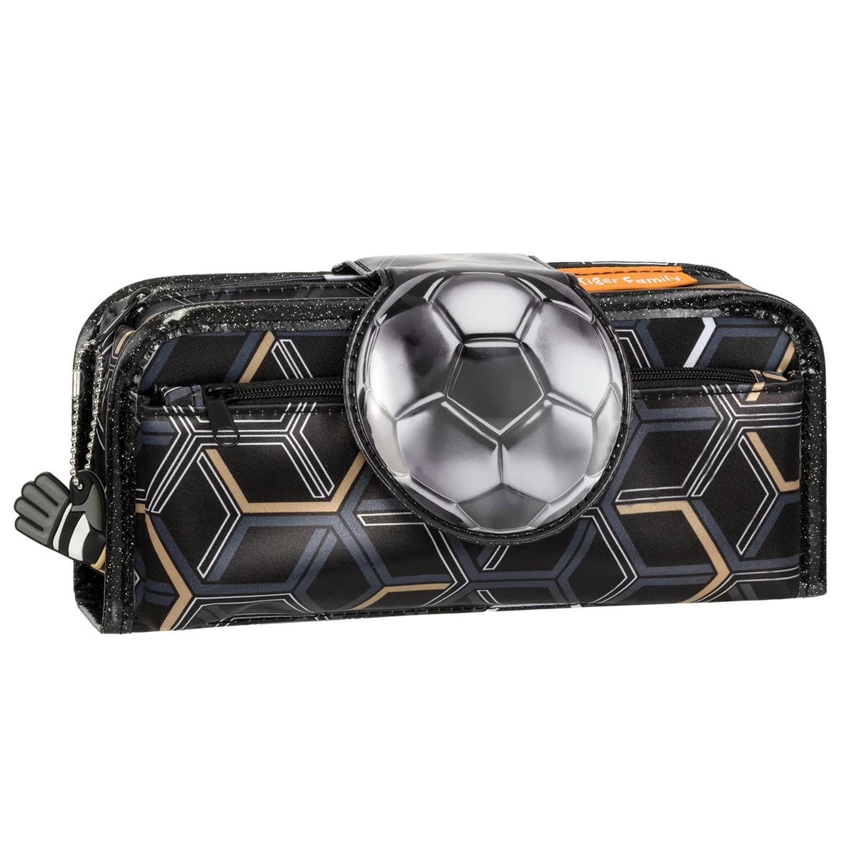 Penar Tip Etui Tiger Family Fun Time 2 in 1 22x11x8cm Silver Football
