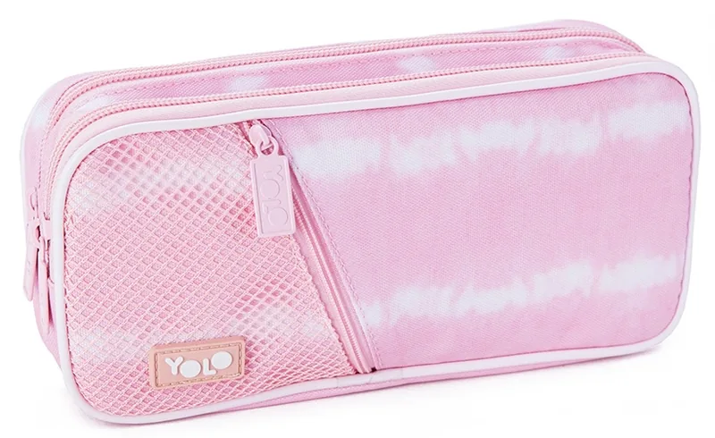 Penar YOLO cu 2 Fermoare Tie Dye Pink