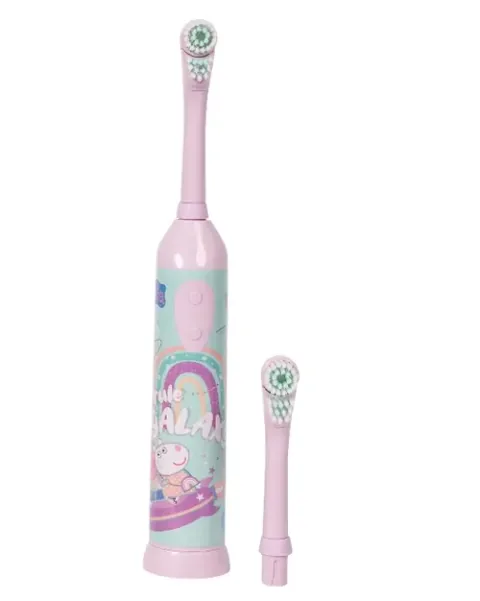 Periuta de Dinti Electrica Nickelodeon Peppa Pig Cu Baterii Cap de Rezerva Roz
