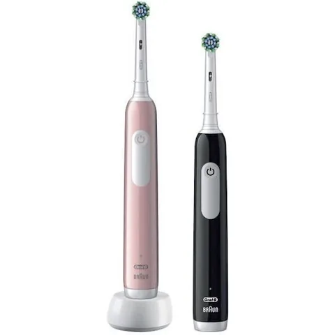 Oral-B Pro 1 Duo Cross Action Negru si Roz