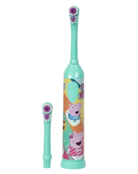 Periuta de Dinti Electrica Peppa Pig Baterii Cap de Rezerva Verde