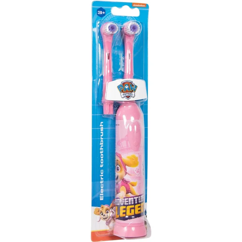 Periuta de Dinti Electrica Paw Patrol Cu Baterii Cap de Rezerva Roz