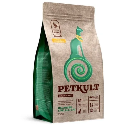 Hrana Uscata pentru Pisici Petkult Adult Care Balanced Life All-Cat Pui 2kg