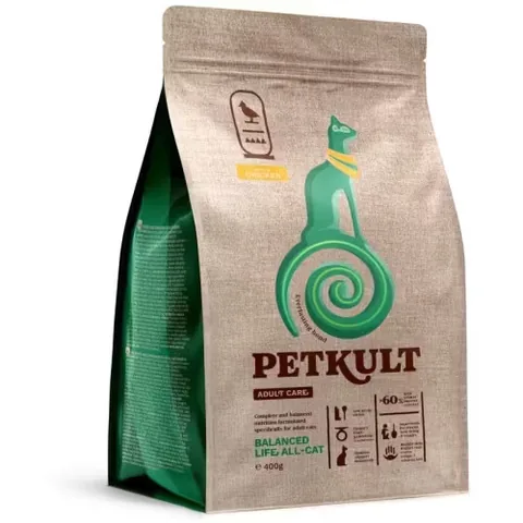Hrana Uscata Pisici Petkult Adult Care Balanced Life Pui 400g
