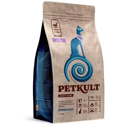 Hrana Uscata Pentru Pisici Petkult Adult Care Sterilized Continut Ridicat De Rata 2kg