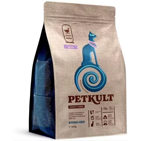 Hrana Uscata Petkult Adult Care Sterilized Pisici Rata 400g