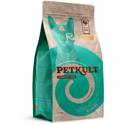 Hrana Uscata Pentru Pisici Petkult Probiotic Care Exigent Fresh Curcan 2kg