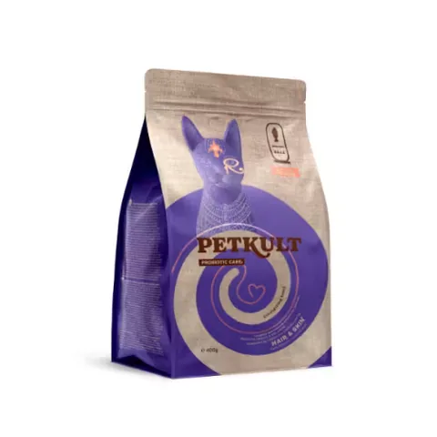 Hrana Uscata pentru Pisici Petkult Probiotic Care Hair & Skin Fresh Somon 400g