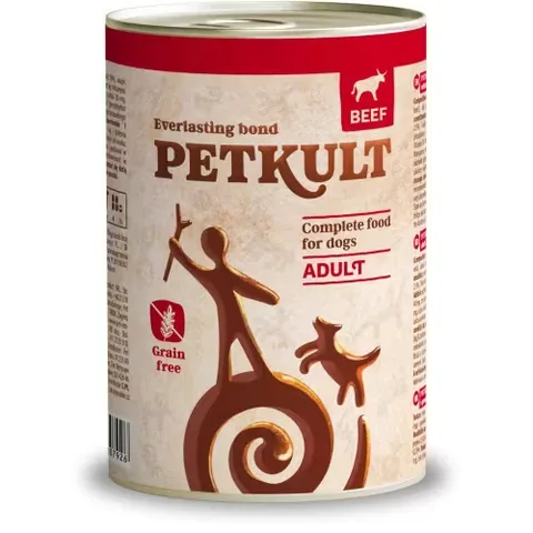 Hrana Umeda pentru Caini Petkult Dog Adult Vita 400g
