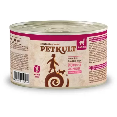 Hrana Umeda Caini Petkult Mini Junior Iepure 185g