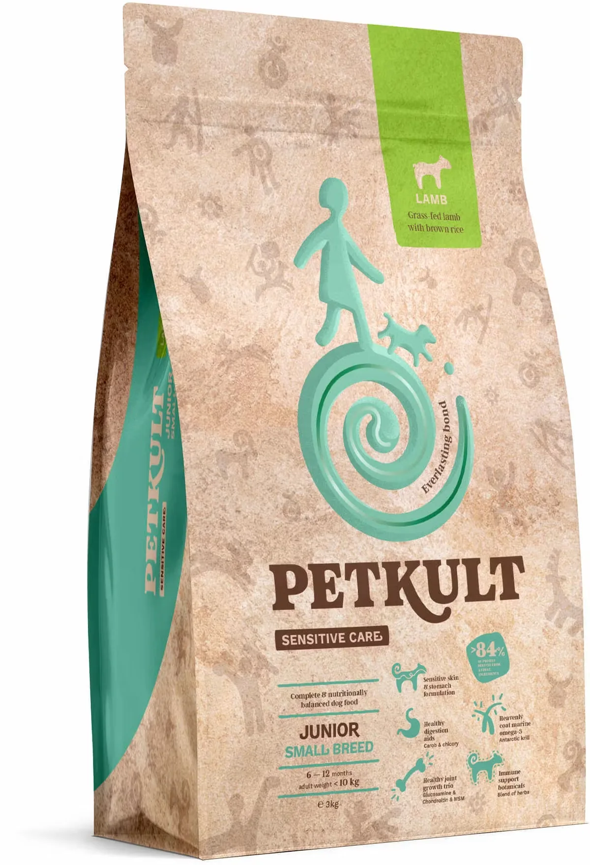 Hrana Uscata pentru Caini Petkult Sensitive Junior Talie Mica 1kg