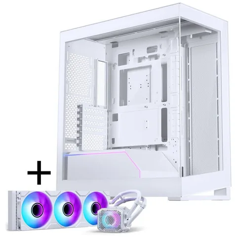 Phanteks NV5 MK2 Carcasa Matte White si Glacier One 360M25 Gen2 AIO Alb