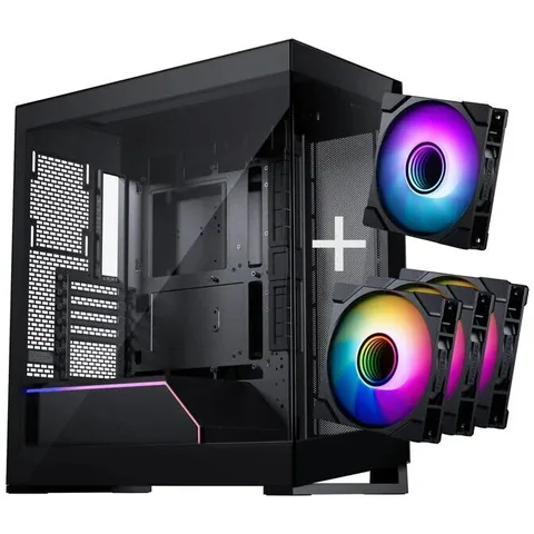 Phanteks NV5 MK2 D-RGB M25 Gen2 PWM Reverse Blade Satin Black