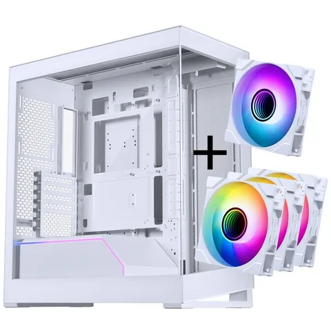 Phanteks NV5 MK2 M25 Gen2 PWM D-RGB 2x 120mm 1x Reverse Blade Matte White