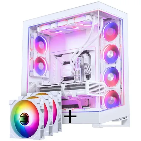 Phanteks NV7 M25 Gen2 PWM D-RGB Pack Reverse Blade 140mm DRGB Kit Alb