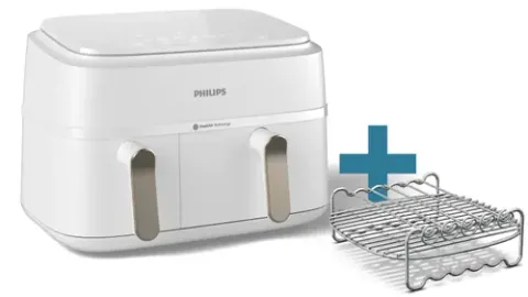 Philips Dual Basket NA353/14 9L 1.5kg 2750W Alb