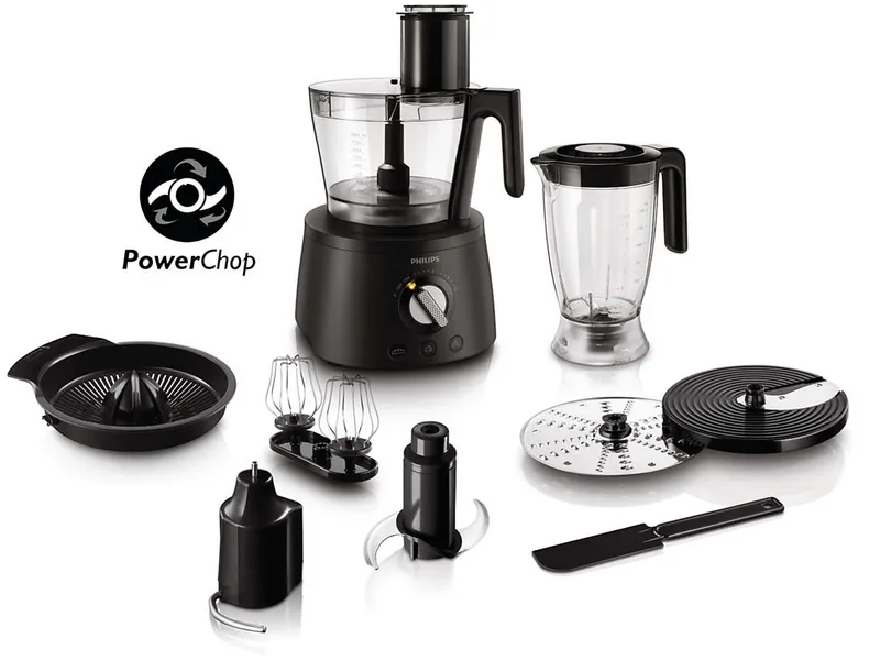 Philips HR7776/90 Robot de Bucatarie 1300W 12 Viteze 3.4l Negru