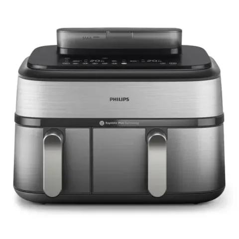 Philips Seria 5000 Friteuza cu Aer Cald Dubla 9L Argintiu