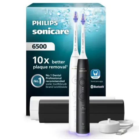 Philips Seria 6500 HX7419/01 Set Alb Negru