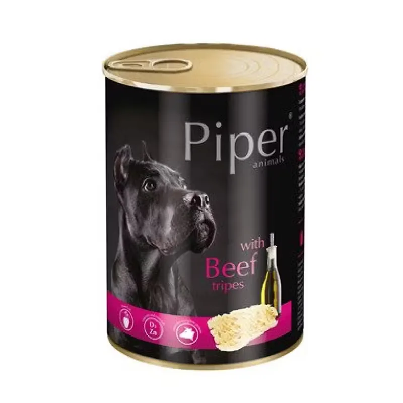 Hrana Umeda Pentru Caini Piper Adult Dog Burta de Vita si Sfecla Rosie 400g