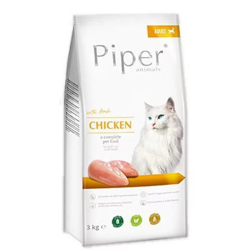 Hrana Uscata Pisici Piper Adult Pui 3kg
