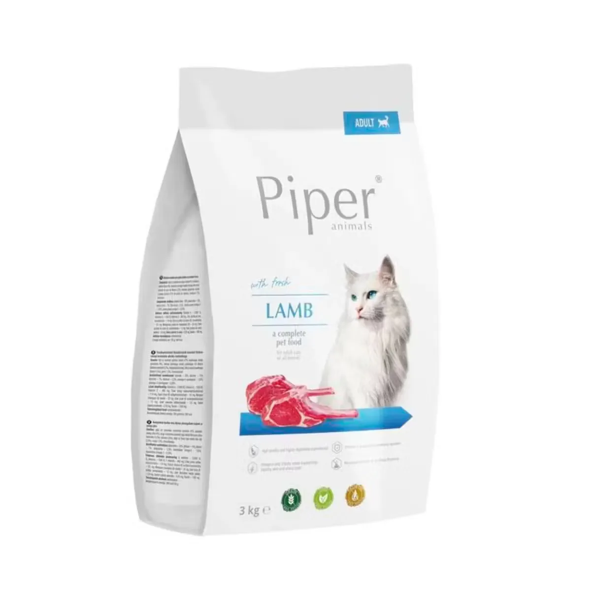 Hrana Uscata pentru Pisici Piper Adult Cat Miel 3kg
