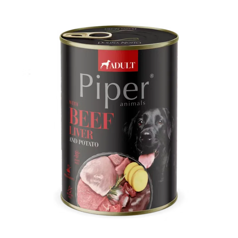 Hrana Umeda pentru Caini Piper Adult Dog Ficat de Vita si Cartofi 400g