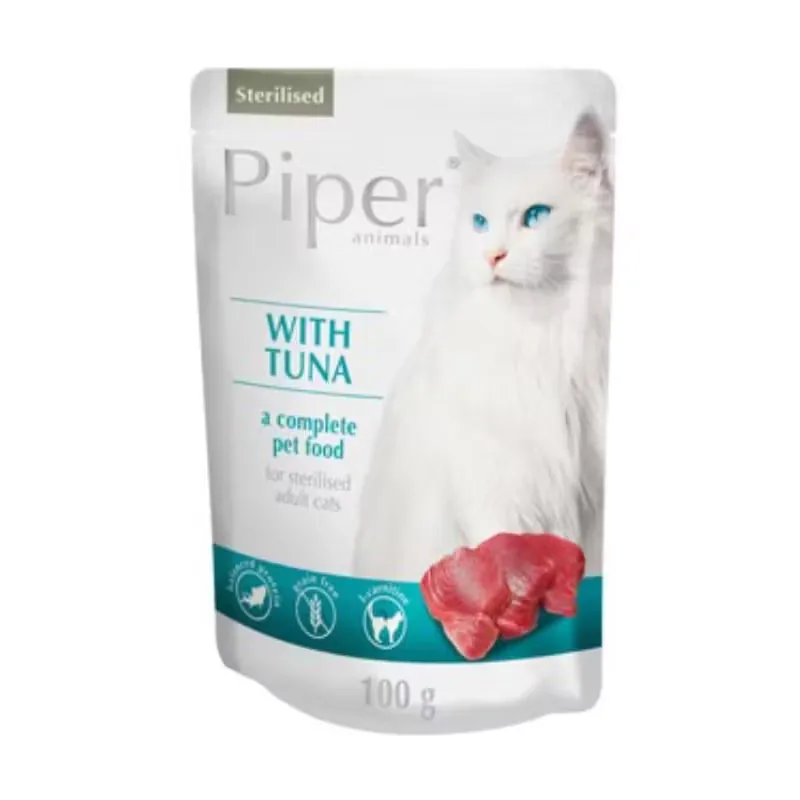 Hrana Umeda pentru Pisici Piper Cat Sterilised Ton 100g