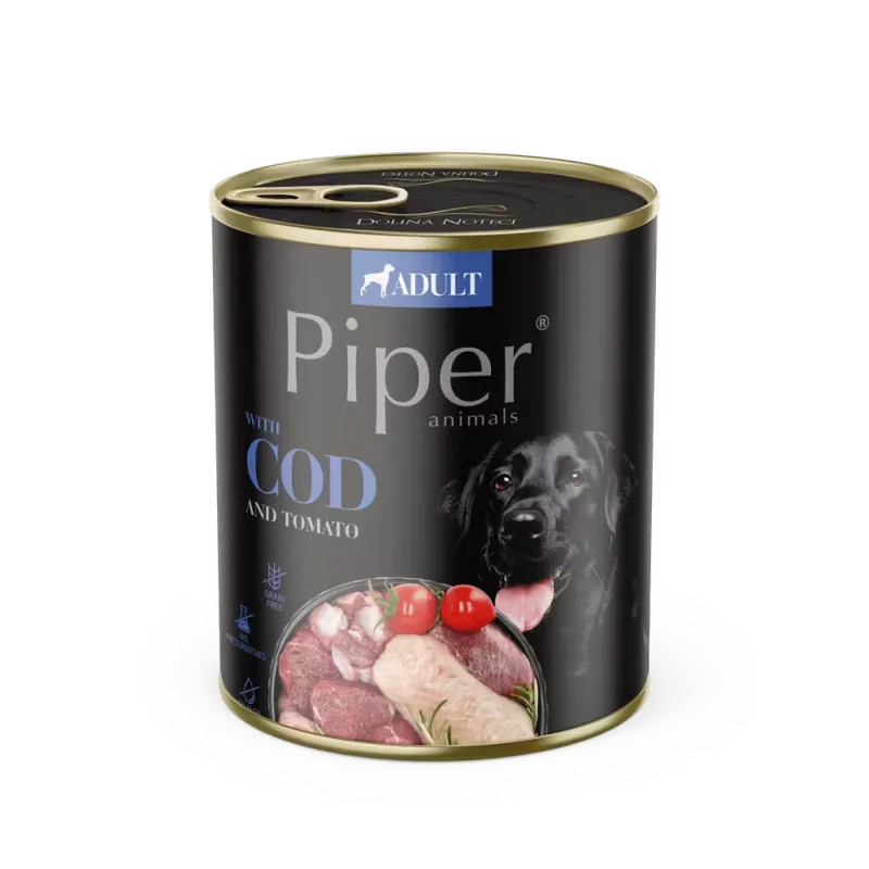 Hrana Umeda pentru Caine Adult Piper Cod si Tomate 800g