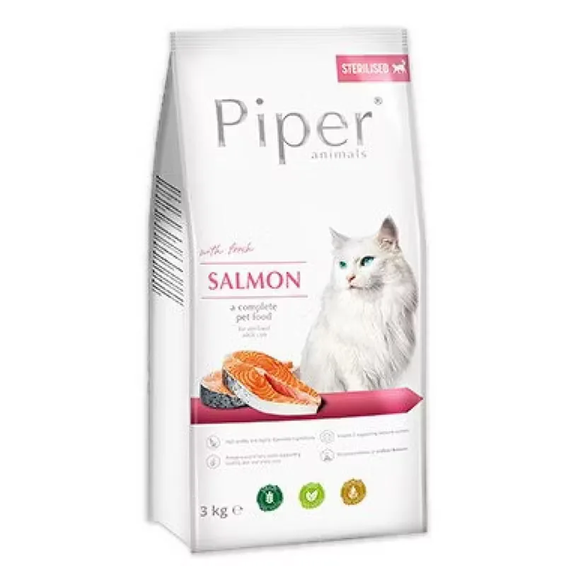 Hrana Uscata pentru Pisici Piper Adult Sterilised Somon 3kg