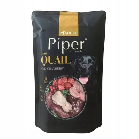 Hrana Umeda Caini Piper Adult Dog Prepelita si Merisoare 500g