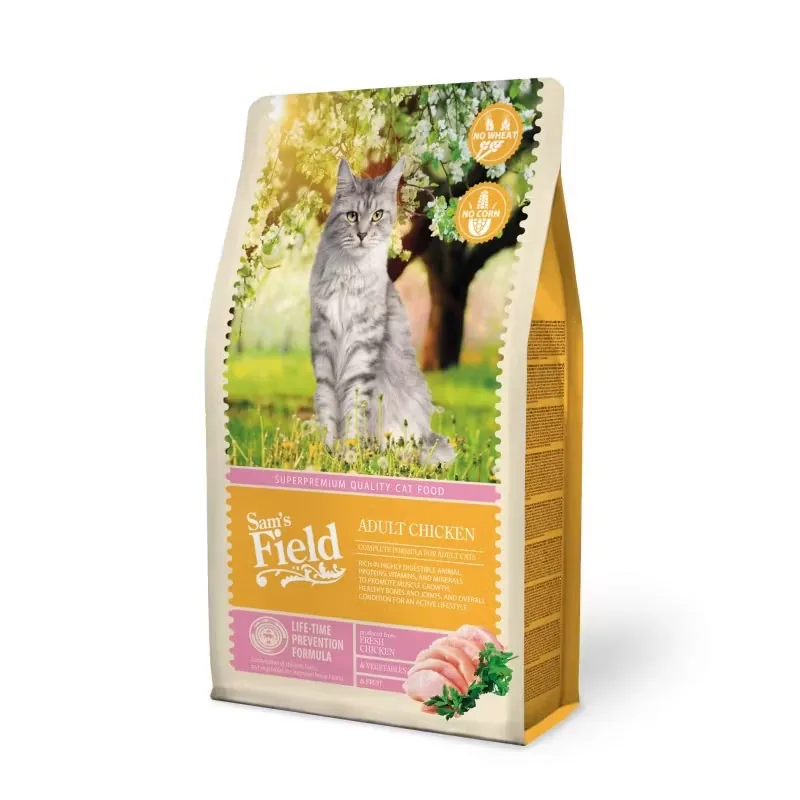Hrana Pentru Pisici Sam's Field Adult Chicken Fara Grau 2.5kg