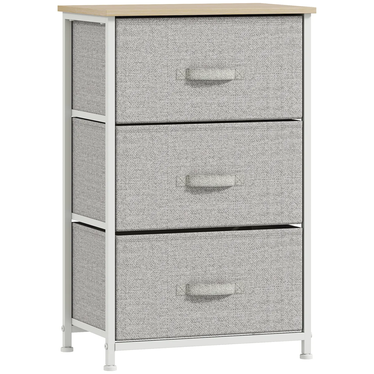 Șifonier HOMCOM 3 Sertare 45x30x71cm Gri