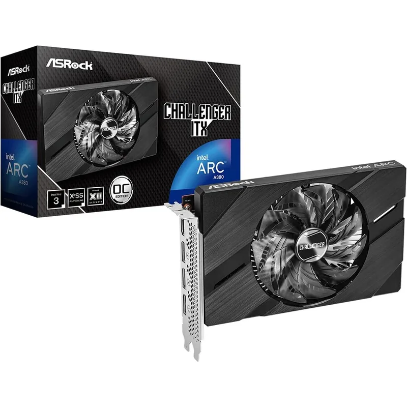 ASRock Intel ARC A380 Challenger OC ITX 6GB